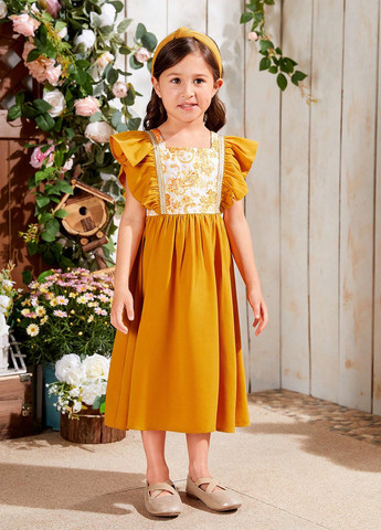 Охра сукня SHEIN (325400165)