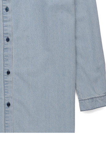 Голубое кэжуал, джинсовое платье рубашка Missguided однотонное