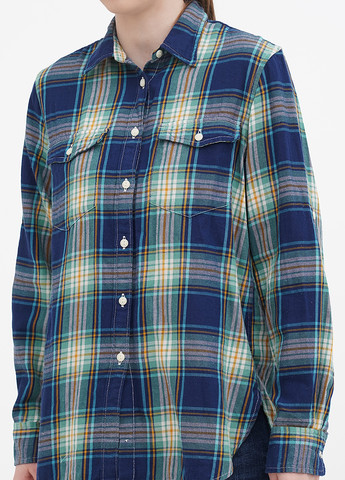 Темно-синяя кэжуал рубашка в клетку Ralph Lauren
