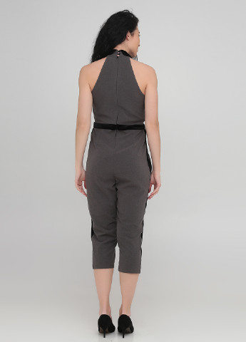 Комбінезон Berna комбінезон-брюки меланж темно-сірий кежуал поліестер