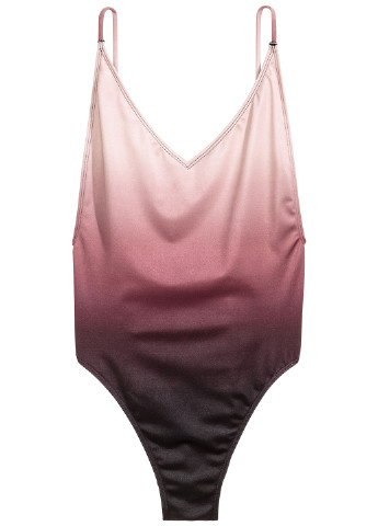 Фіолетовий літній купальник суцільний H&M