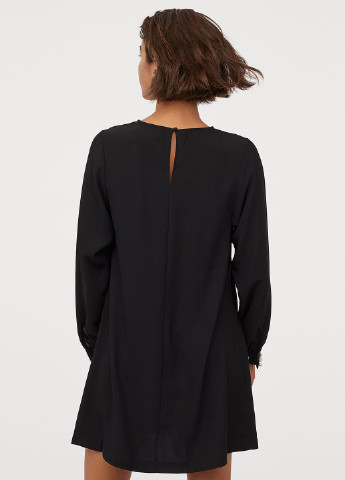 Чорна коктейльна сукня а-силует H&M однотонна