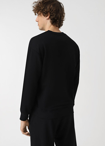 Черный свитшот Promin однотонный без декора (324145703)