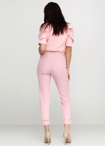 Светло-розовые кэжуал демисезонные брюки ZUBRYTSKAYA