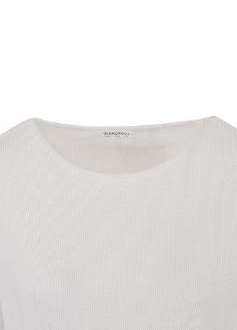 Белое кэжуал платье Glamorous однотонное