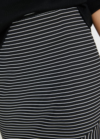 Черно-белая кэжуал в полоску юбка KOTON