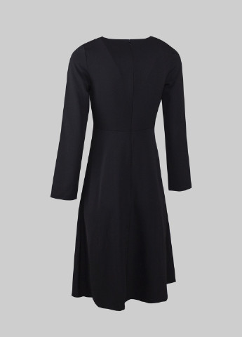 Черное кэжуал платье Kiomi однотонное