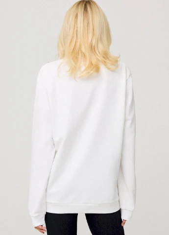 Белый світшот жіночий oversize /no flis/ YAPPI (254658568)