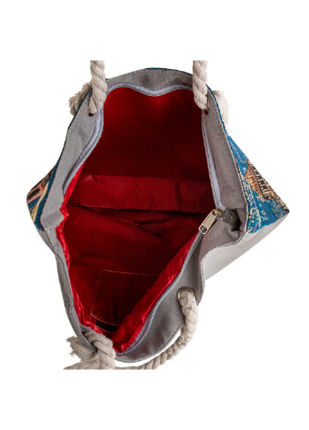 Женская пляжная тканевая сумка 42х38х10 см Valiria Fashion (252127342)