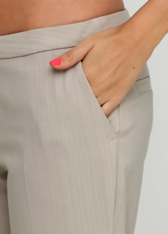 Светло-серые кэжуал демисезонные прямые брюки Vero Moda