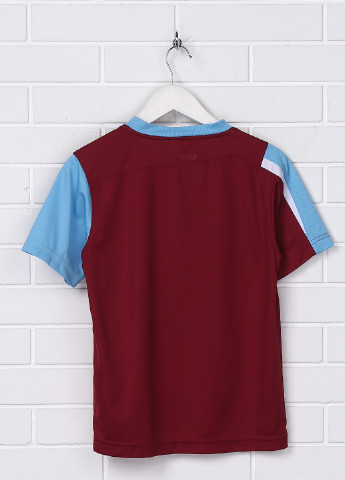Бордовая летняя футболка с коротким рукавом Reebok