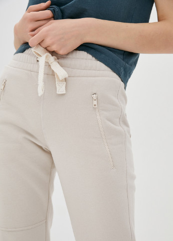 Светло-бежевые спортивные демисезонные джоггеры брюки Promin