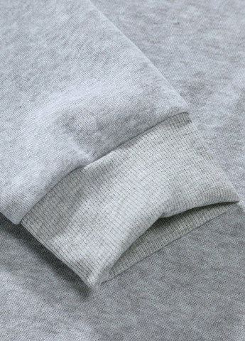 Светло-серый свитшот SHEIN рисунок без декора (367802276)