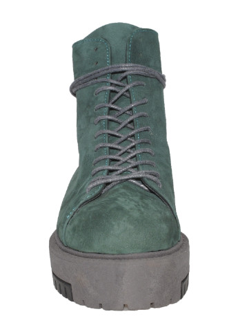 Осенние ботинки r43350 зеленый D&Li из натурального нубука