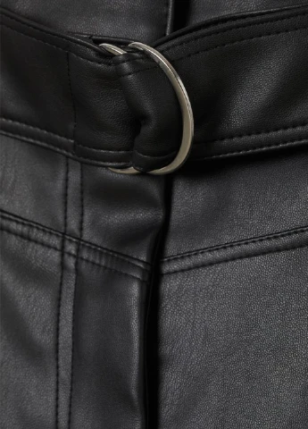 Черная кэжуал однотонная юбка H&M