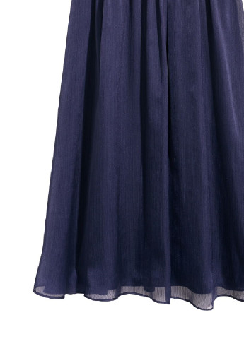 Синя вечірня сукня з драпіруванням H&M однотонна