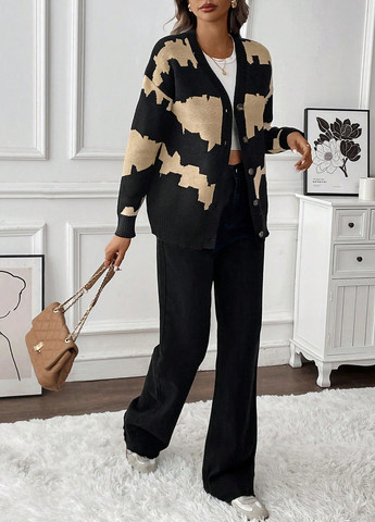 Разноцветный демисезонный кардиган SHEIN