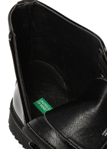 Черно-белые кэжуал осенние ботинки United Colors of Benetton