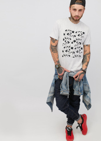 Светло-серая футболка YAPPI