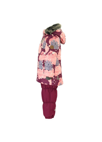 Бордовый зимний комплект зимний (куртка + полукомбинезон) novalla Huppa