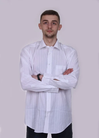 Белая рубашка однотонная Zegna