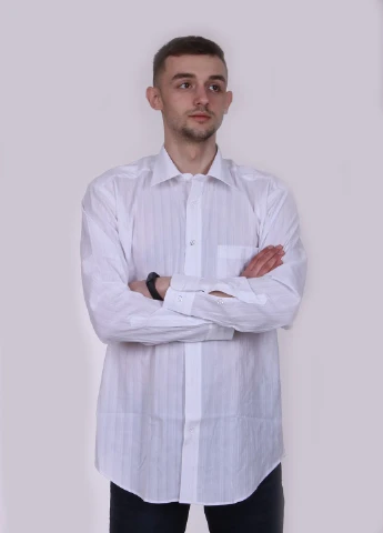 Белая рубашка однотонная Zegna