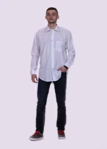 Белая рубашка однотонная Zegna