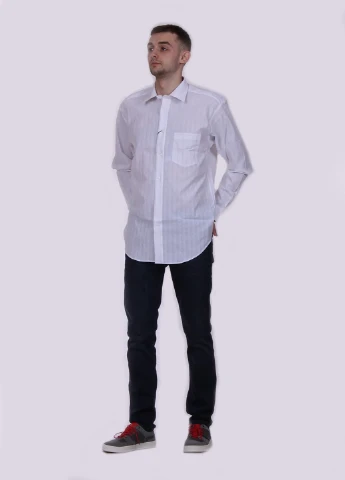 Белая рубашка однотонная Zegna