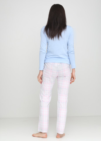 Светло-розовые домашние демисезонные со средней талией брюки Women'secret