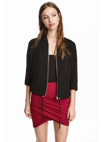 Красная однотонная юбка H&M Studio