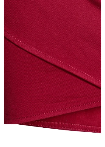 Красная однотонная юбка H&M Studio