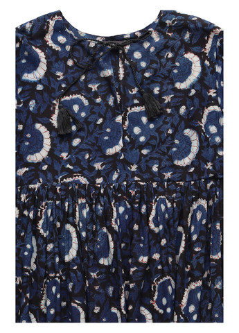 Темно-синя кежуал сукня а-силует Antik Batik з малюнком