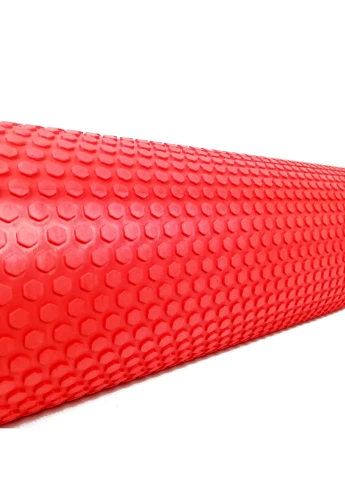Масажний ролик Foam Roller 45 см червоний (легкий і м'який ролер-валик для йоги, масажу всього тіла:рук, ніг, спини) EasyFit (237657508)