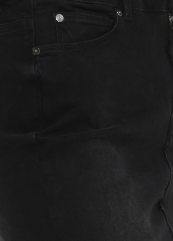 Черная джинсовая однотонная юбка IVY