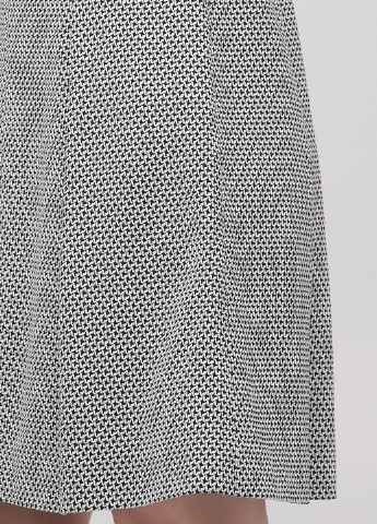 Черно-белое кэжуал платье клеш Boden с абстрактным узором