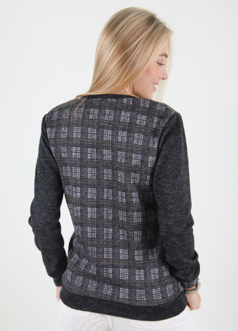 Грифельно-сірий демісезонний пуловер пуловер Miss Fashion