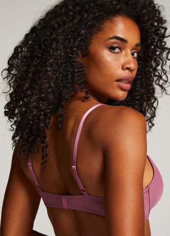 Темно-рожевий балконет бюстгальтер Hunkemoller з кісточками поліамід