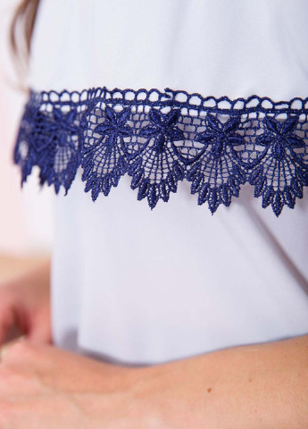 Серо-голубая летняя блуза Ager