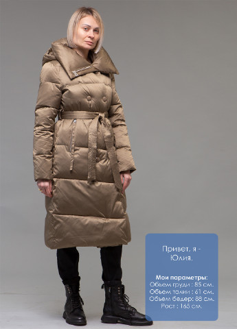 Оливковый зимний Пуховик ZLLY