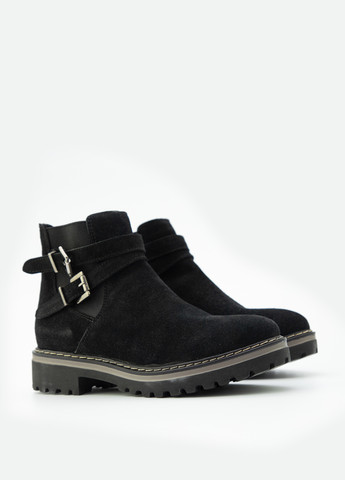 Осенние ботинки Respect с пряжкой из натуральной замши