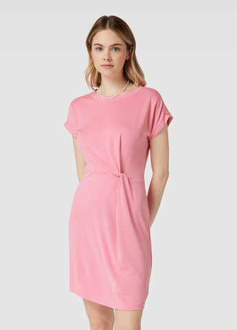 Розовое кэжуал платье Tom Tailor однотонное
