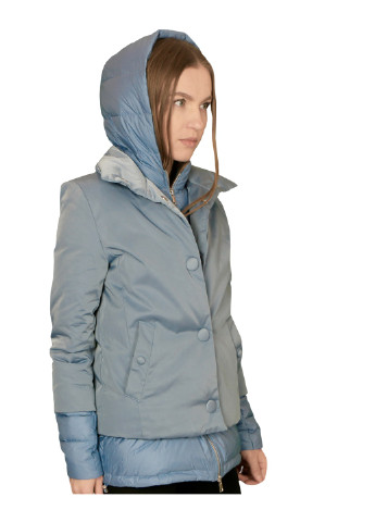 Голубая зимняя женская зимняя куртка Guxy