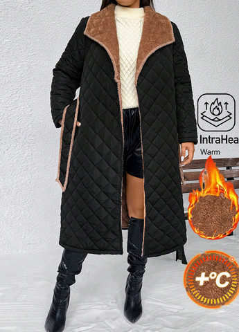 Чорна зимня куртка SHEIN