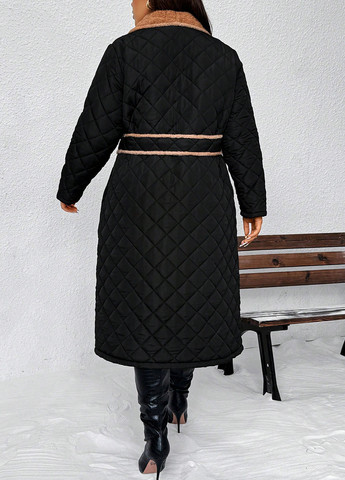 Чорна зимня куртка SHEIN