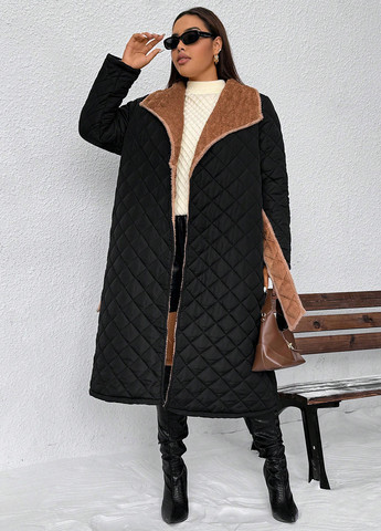 Чорна зимня куртка SHEIN