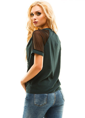 Темно-зеленая демисезонная блуза Demma