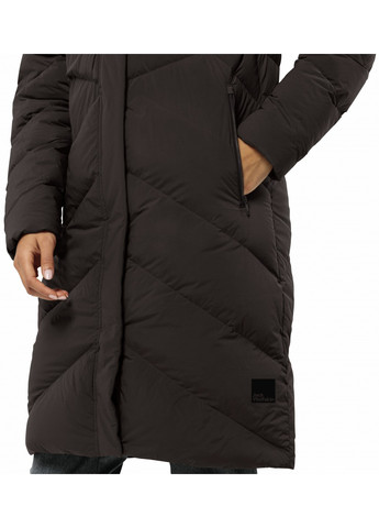 Темно-коричневый зимний Пуховик Jack Wolfskin