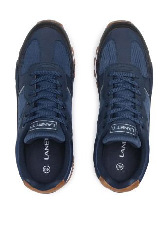 Темно-синие демисезонные кроссовки Lanetti MP07-01450-01