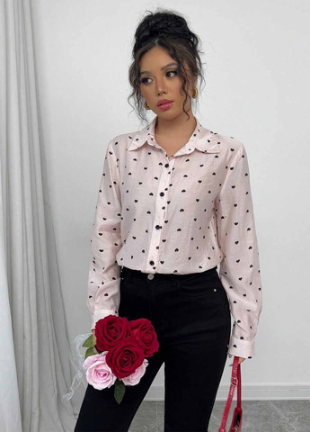 Бледно-розовая блуза SHEIN