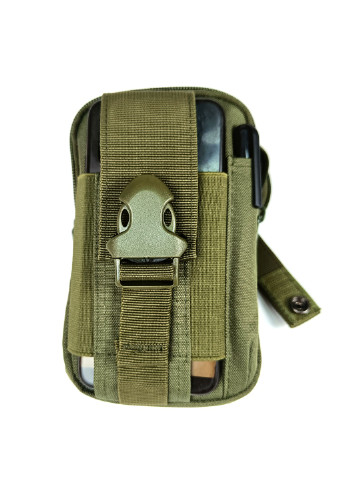 Підсумок-органайзер S.Knight для телефону, документів та особистих речей олива (MOLLE, тактичний утилітарний на РПС) EasyFit (255295011)
